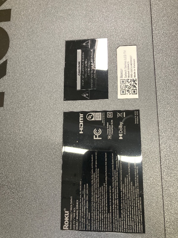 Photo 1 of ***PARTS ONLY**Roku Smart TV 2025 – 50-Inch Select Series, 4K HDR TV – RokuTV with Enhanced Voice Remote – Flat Screen LED Television with Wi-Fi for Streaming Live Local News, Sports, Family Entertainment