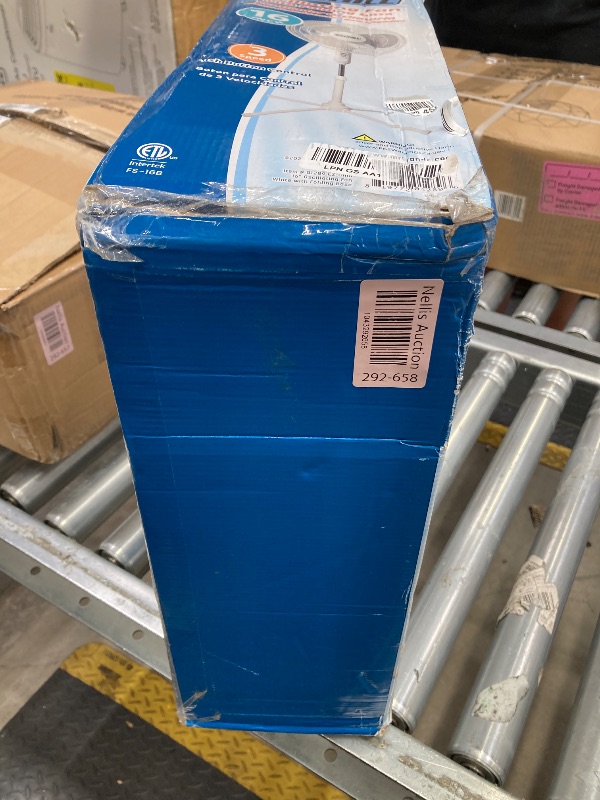 Photo 1 of ***(SELLING AS PARTS ONLY - MISSING PIECES)***

EZ-CHILL 16” Oscillating Pedestal Fan, 3-speed Options, 90-Degree Oscillating Head, Adjustable Height and Tilt, Powerful Air Flow, White, MTSP15-16AZ