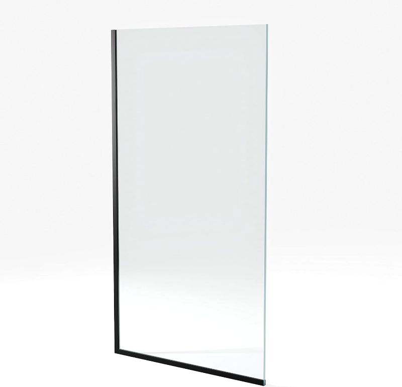 Photo 1 of 
Royalty Fixed Shower Screen - 30" x 76" Frameless 3/8" Clear Tempered Glass Panel with Hardware - Easy Clean Glass Shield - Minimalist Modern...