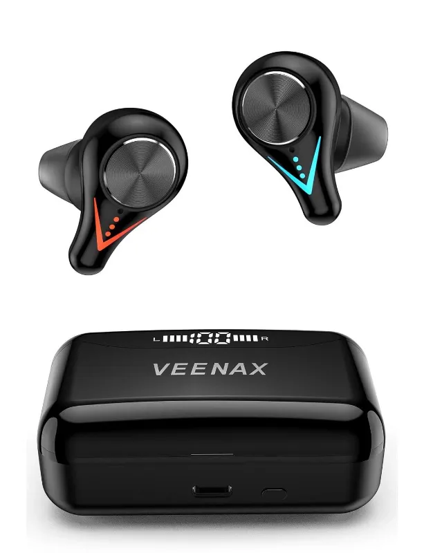 Photo 1 of **NO ORIGINAL PACKAGING/NO CHARGER WIRE**X11 True Wireless Earbuds, Bluetooth Earphones Touch Control, TWS Sport Headphones with Microphone and Powerful Bass, Stereo in-Ear Headset, 150H Playtime, USB-C, Black