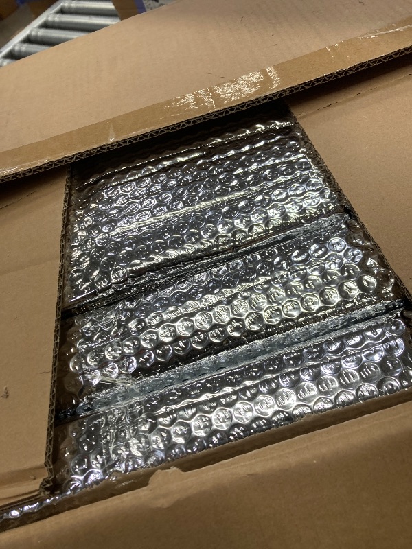 Photo 1 of 16P Garage Door Insulation Panels Kit 0.24' Thick Double Bubble Reflective Aluminum Foil Sheet Thermal Insulation Shield 120 Tapes Winter Clod and Summer Heat for Attic, Garage, Wall (24'' x 48'')