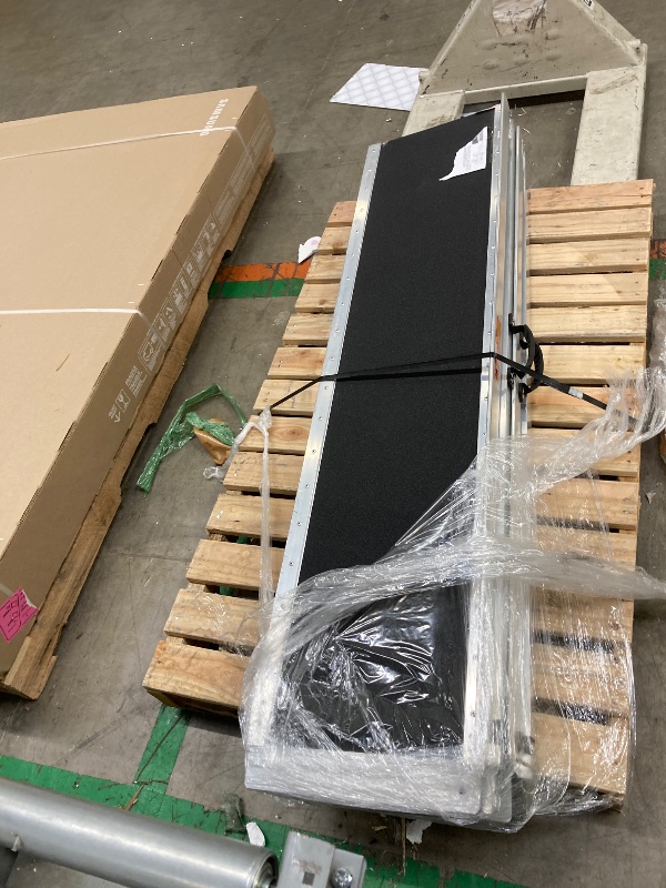 Photo 1 of 5FT Portable Wheelchair Ramp, Non-Skid Aluminum Handicap Ramps with Handle, 600 LBS Capacity Door Threshold Ramps for Home Steps, Stairs,car,Doorways, Curbs, Cart (5FT(Using Height 5-15"))