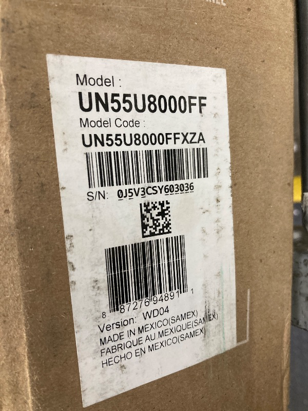 Photo 1 of ***PARTS ONLY***
Samsung 55-Inch Class Crystal UHD U8000F 4K Smart TV (2025 Model) Endless Free Content, Crystal Processor 4K, MetalStream Design, Knox Security, Alexa Built-in