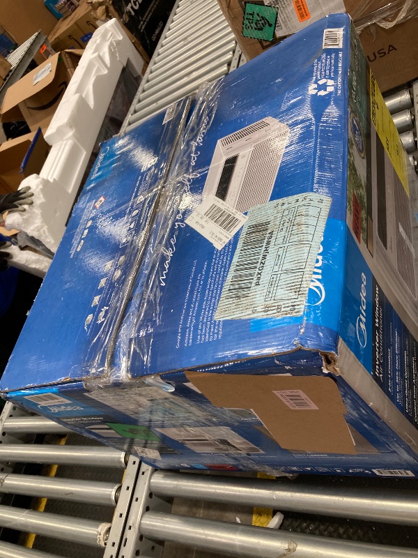 Photo 1 of Midea 10,000 BTU Smart Inverter Window Air Conditioner with APP, Alexa Control, 115V AC Unit Cools up to 450 Sq. Ft, Quiet Operation, Energy Saving, Remote & Easy Installation Kit, White