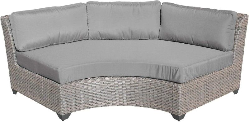 Photo 1 of *****Beautiful sofa set***
TK Classics Florence Curved Armless Sofa
Martha Stewart Bedford Indoor-Outdoor Modular Patio Curved Sectional Sofa Seat with Rattan Wicker Finish in Gray with Gray All-Weather Cushions
