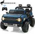 Photo 1 of 24V 2 Seater Ride on Cars for Big Kids, Licensed Ford Bronco Raptor Powered Ride on Toy Truck with Remote Control, Spring Suspension, Bluetooth, LED Light, Electric Car for Kids 3-8 Boys Girls, Blue
