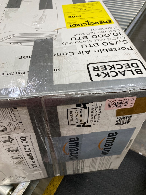 Photo 1 of ***(ITEM DOESN'T TURN ON -SELLING AS PARTS ONLY)***
BLACK+DECKER 10,000 BTU Portable Air Conditioner for Rooms up to 450 Sq. with Remote Control, White  ***(OPEN BOX, BOX RIPPED/TORN, SOME SCUFFS/SCRATCHES)***