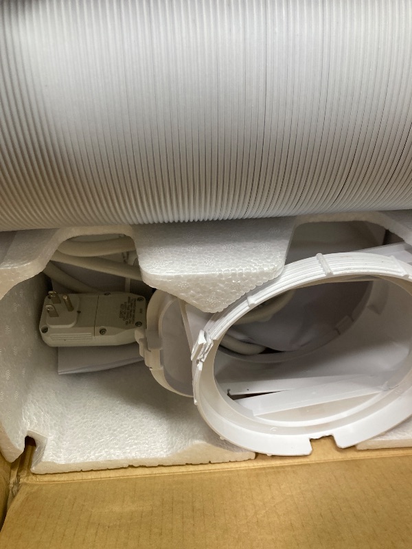 Photo 1 of ***PARTS ONLY***
Midea 8,500 BTU ASHRAE (5,000 BTU SACC) Portable Air Conditioner, Smart Control, Cools up to 150 Sq. Ft., with Dehumidifier & Fan mode, Easy- to-use Remote Control & Window Installation Kit Included