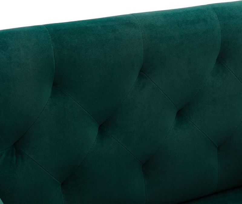 Photo 1 of ***(HEADBOARD ONLY)***NO PARTS*** Upholstered Tufted Button Headboard KIng/CA King, Jade*** 
