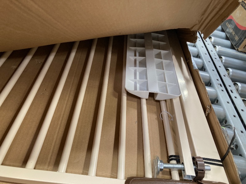 Photo 1 of ***MISSING PARTS**Lumizone Extra Tall Cat Gate 61.02" High Pressure Mounted Extra Wide 26.38"-30.11" (17Sizes) 1.37" Gap No Drilling Auto-Close Tall Pet Gate for Dogs (Cream, 26.38"-30.11"/67-76cm)