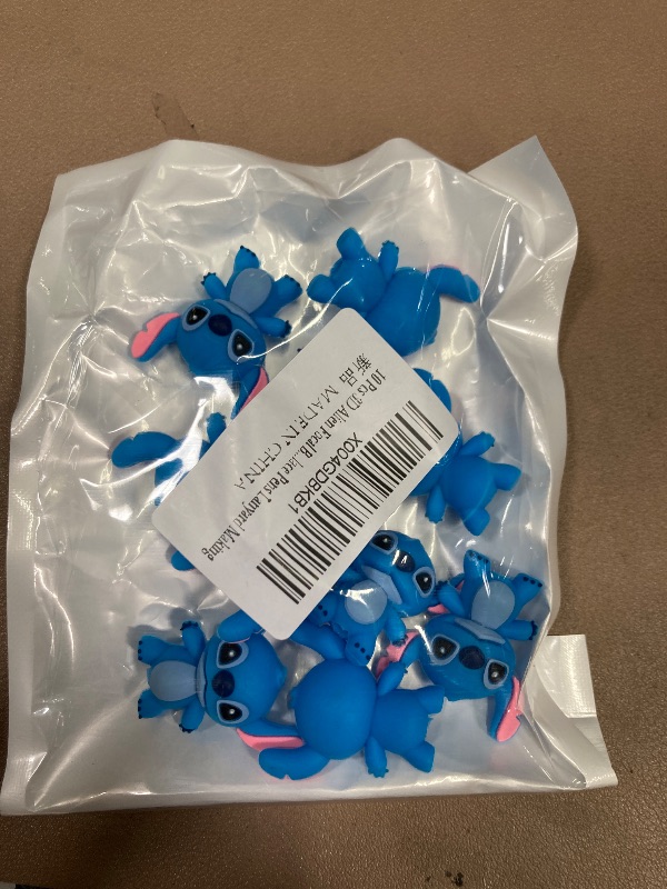 Photo 1 of 10 Pcs 3D Alien Focal Bead Cute Loose Beads Accessory for DIY Keychains Bracelet Necklace Pens Lanyard Making