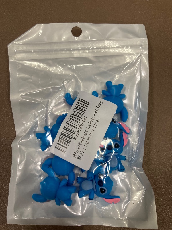 Photo 1 of 10 Pcs 3D Alien Focal Bead Cute Loose Beads Accessory for DIY Keychains Bracelet Necklace Pens Lanyard Making