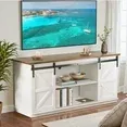 Photo 1 of ***PARTS ONLY***
Homall TV Stand for 65 Inch TV, Storage Cabinet with Sliding Barn Door, Entertainment Center, White
