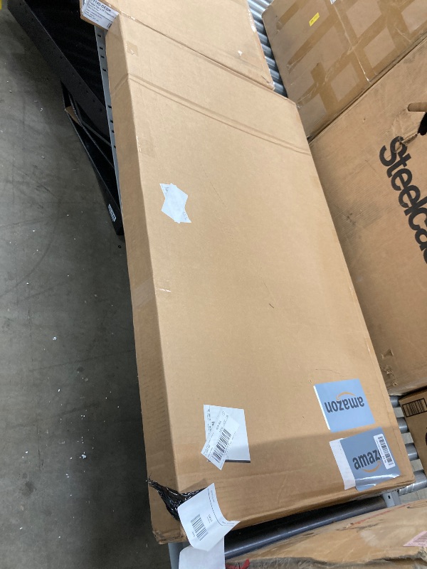 Photo 1 of ***missing the legs****Factory Direct Partners 10220-DEBK Dry-Erase Trapezoid Activity School and Classroom Kids Table (24" x 48"), Toddler Legs, Adjustable Height 15-24" - Whiteboard Top/Black Edge