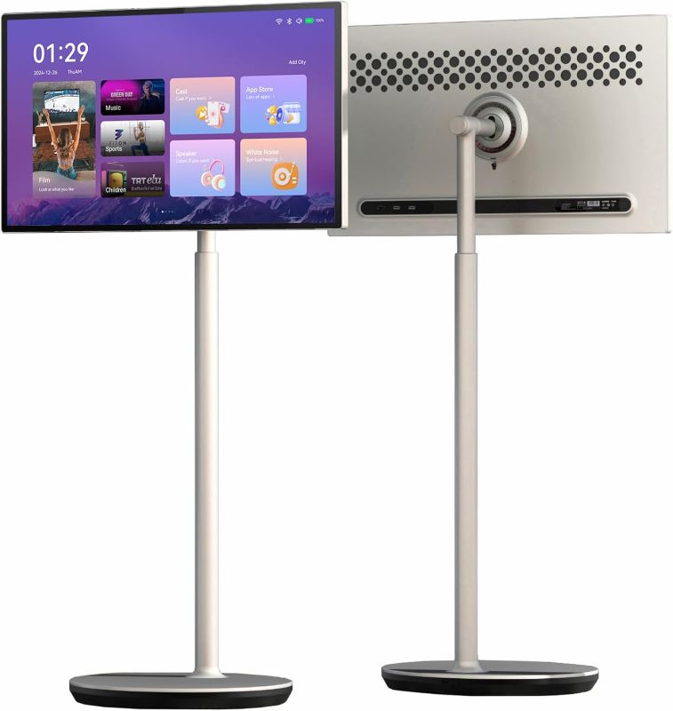 Photo 1 of 32 Inch Portable Touch Screen Monitor, 32A4, UHD 4K, Mobile Smart TV, Built-in Battery, Wireless Design Stereo Speakers, Support Screen Share, Remote Control, Full Movement
