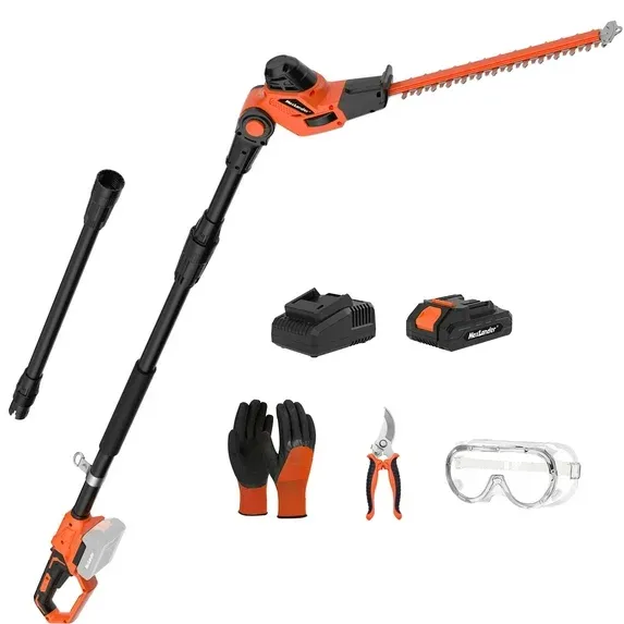 Photo 1 of 



Maxlander
MAXLANDER Hedge Trimmer 18-Inch Cordless Pole Hedge Trimmer, 16-Feet Max Reach Hedge Trimmer with Extension Pole, Multi-angle Adjustable, 2.0Ah Battery and Charger Included
