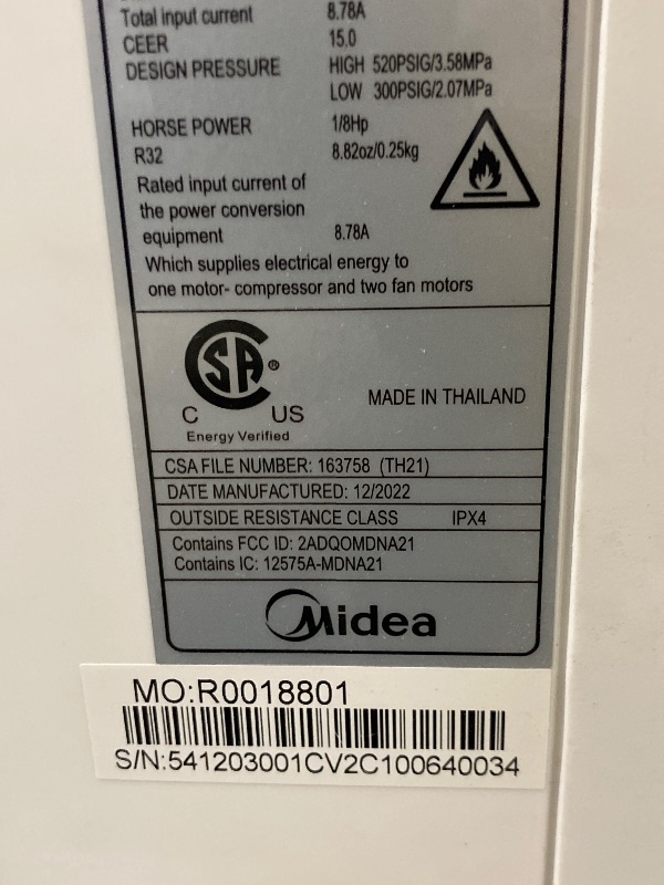 Photo 1 of 14000 BTU Portable Air Conditioner Cools up to 750 Sq.Ft, 3-in-1 Quiet Portable AC Unit with Remote Control & Installation Kits for Large Room, 3 Speed, Auto Swing, 24H Timer
