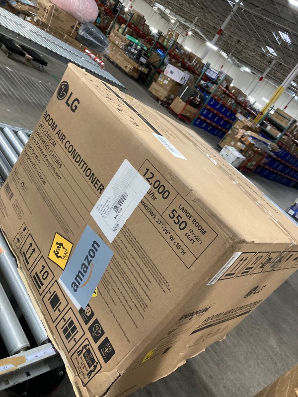 Photo 1 of LG 12,000 BTU Dual Inverter Smart Window Air Conditioner, Cools 550 Sq. Ft., Ultra Quiet Operation, Up to 35% More Energy Savings, Energy Star, with LG ThinQ, Amazon Alexa and Hey Google, 115V