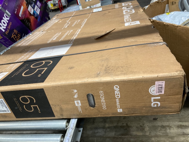 Photo 1 of ***PARTS ONLY***
LG 65-Inch Class QNED90T Series Mini LED Smart TV 4K Processor Flat Screen with Magic Remote AI-Powered with Alexa Built-in (65QNED90TUA, 2024) factory sealed 