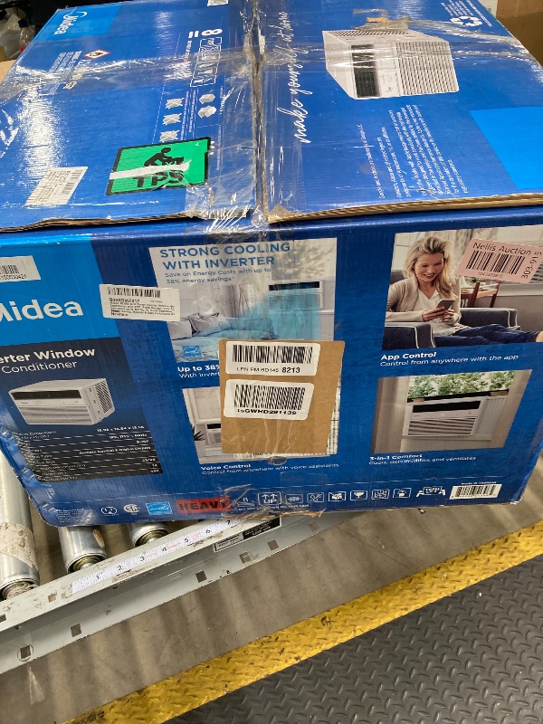 Photo 1 of Midea 10,000 BTU Smart Inverter Window Air Conditioner with APP, Alexa Control, 115V AC Unit Cools up to 450 Sq. Ft, Quiet Operation, Energy Saving, Remote & Easy Installation Kit, White