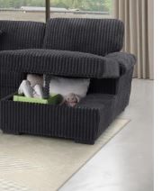 Photo 1 of **See notes ** 87" Pull Out Sleeper Sofa Bed with Storage Chaise - Sectional only !! missing 3 out of 4 boxes needed for full couch 