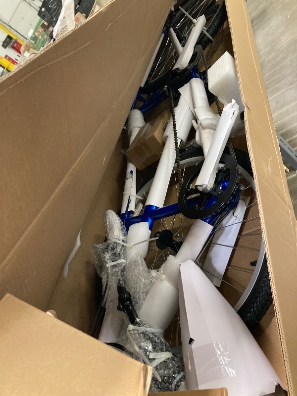 Photo 1 of Pacific Dualie Adult Tandem Cruiser Bike, Two-Rider Bicycle for Men and Women, 26-Inch Wheels, 21-Speed, Linear Pull Brakes, Blue