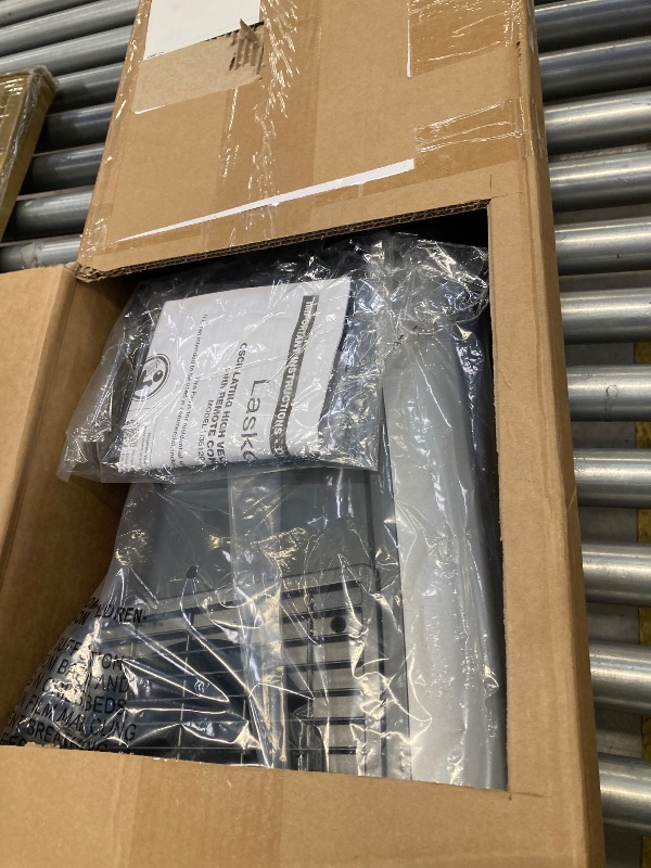 Photo 1 of ***SELLING AS PARTS ONLY***

Lasko High Velocity Oscillating Tower Fan for Bedroom, Garage, Basement, and Gym with Remote Control, Timer, 3 Powerful Speeds, 35" Silver/Black, U35115