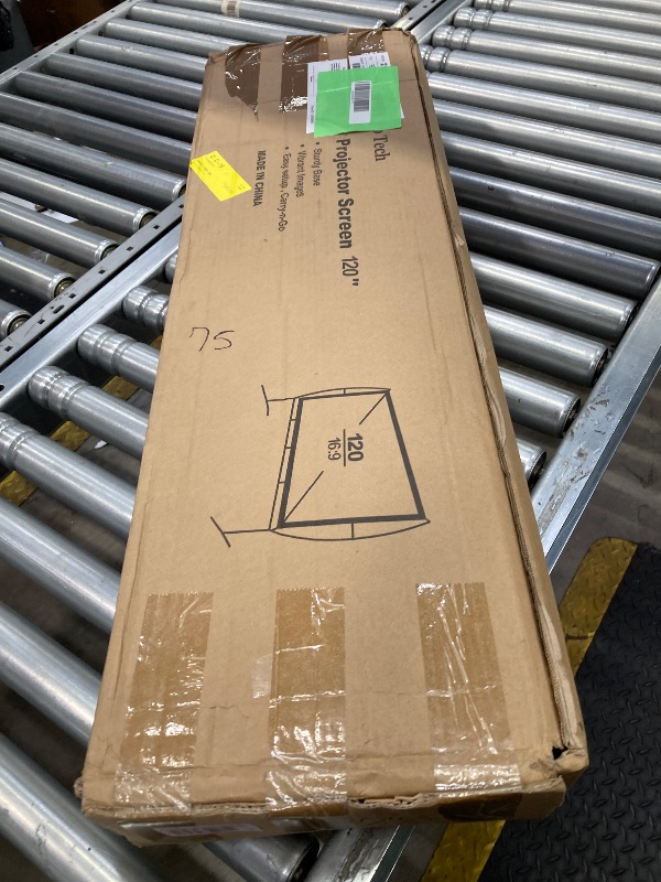 Photo 1 of 120" Portable Outdoor Projector Screen with Stand, Home Theater Free Standing Projection Screen
