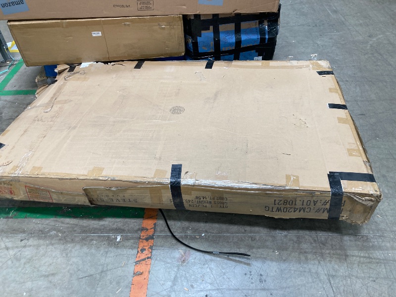 Photo 1 of Steve Silver Furniture Emily 7pc 60-Inch Marble Dining Table Set, Transitional Styling, Includes 1 Marble Table and 6 Upholstered Dining Side Chairs, Dining Room/Kitchen, 60" L x 38" W x 31" H, Grey