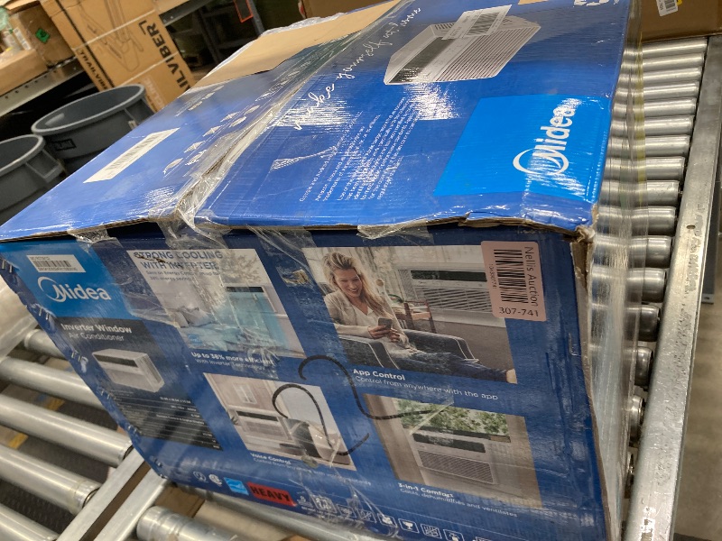 Photo 1 of Midea 10,000 BTU Smart Inverter Window Air Conditioner with APP, Alexa Control, 115V AC Unit Cools up to 450 Sq. Ft, Quiet Operation, Energy Saving, Remote & Easy Installation Kit, White