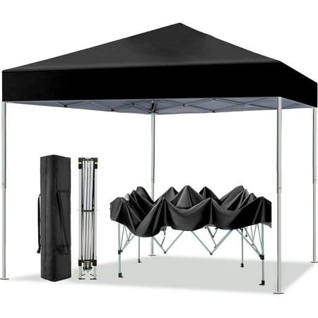 Photo 1 of **has at least 1 broken pole seen from package** GVDV Outdoor Pop up Canopy 10 X10 Tent Camping Sun Shelter-Series Party Tent (Black)