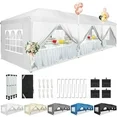 Photo 1 of ***PARTS ONLY/NO CANOPY/NO BOX**COBIZI 10x30 Pop Up Canopy Party Tent 10x30 Canopy Tent with 8 Sidewalls,Waterproof UPF 50+ 0utdoor Wedding Event Tents for Parties Backyard Canopy Gazebo