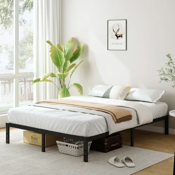 Photo 1 of ***MISSING INSTRUCTIONS AND HARDWARE*****Maenizi 10 Inch California King Bed Frames Heavy Duty Metal Cal King Platform with Steel Slats Support, No Box Spring Needed, Noise Free, Black