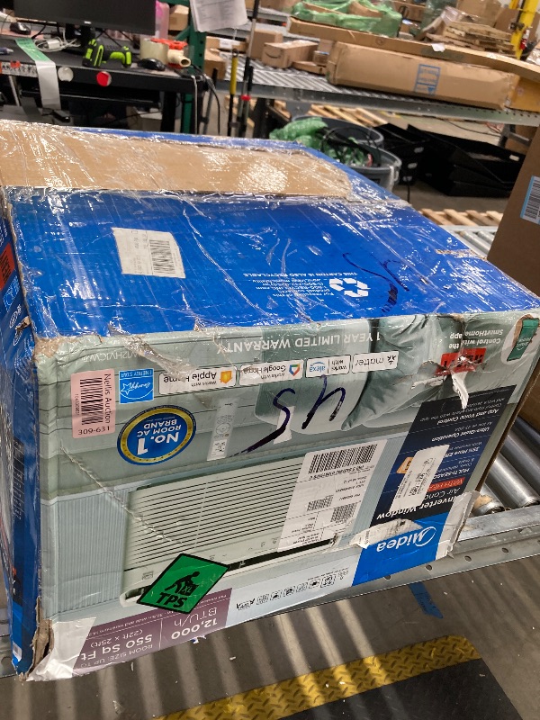 Photo 1 of Midea 12,000 BTU Smart Inverter Air Conditioner Window Unit with Heat and Dehumidifier – Cools up to 550 Sq. Ft., Energy Star Rated, Quiet Operation, Electronic Controls, Remote Control, White