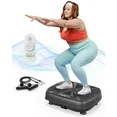 Photo 1 of ***MISSING ONE RESISTANCE STRAP**Feierdun
Vibration Plate Exercise Machine, Lymphatic Drainage Machine, Whole Body Workout Vibration Platform w/ 2 Resistance Bands for Wellness and Fitness-Black