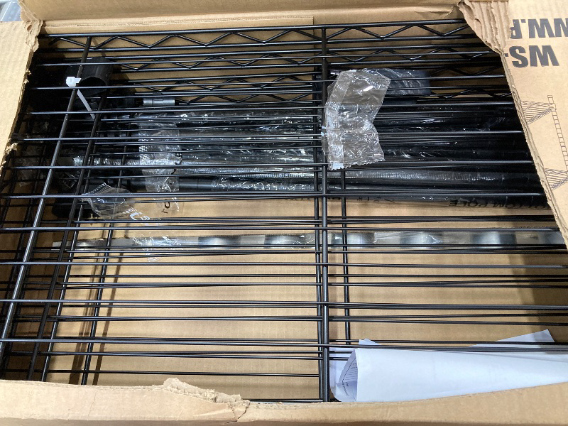 Photo 1 of 14x36x54 Inch 4-Shelf Storage Shelves Heavy Duty Shelving Unit for Kitchen Metal Shelves Garage Organizer Wire Rack Shelving Storage Unit Shelf Adjustable Utility NSF Certification Commercial
