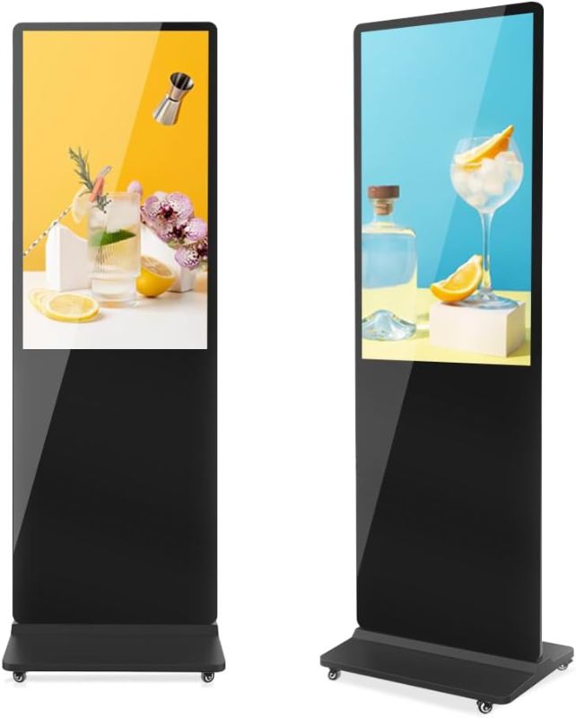 Photo 1 of ***PARTS ONLY****VEVOR 43 Inch Digital Signage Display, Non-touchscreen Digital Kiosk, Indoor Floor Standing Kiosk Display, 2K UHD LCD Screen, 2GB RAM & 32GB ROM, with WiFi HDMI/USB Input, Advertising Display