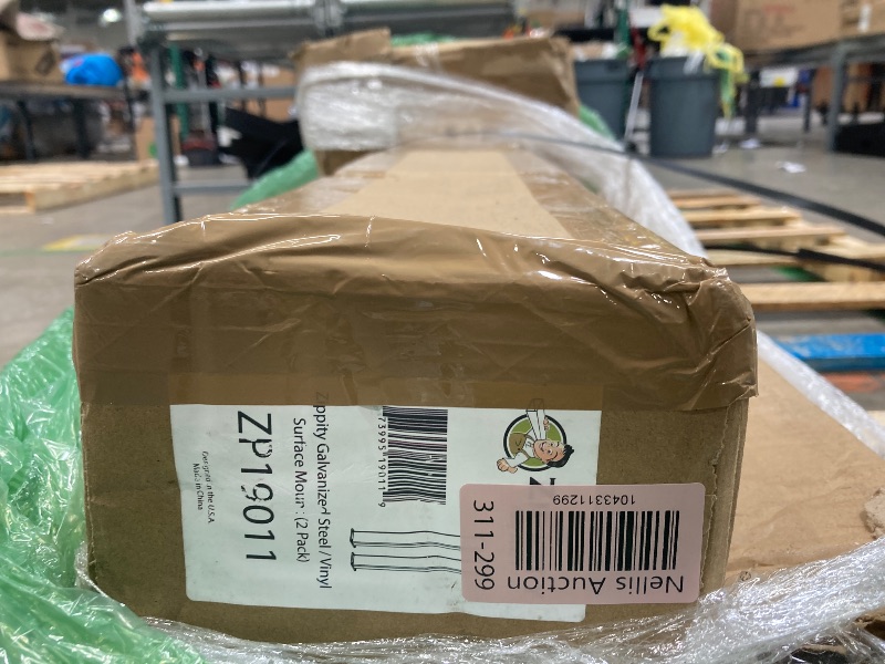 Photo 1 of 30in H x 4in L x 3.25in W (2 Posts) Surface Mount Posts for Zippity Vinyl Fence or Outdoor Shower Kit, Surface Mount Fence Panels, Picket Fence, or Outdoor Shower Enclosure to a Solid Surface, ZP19011
