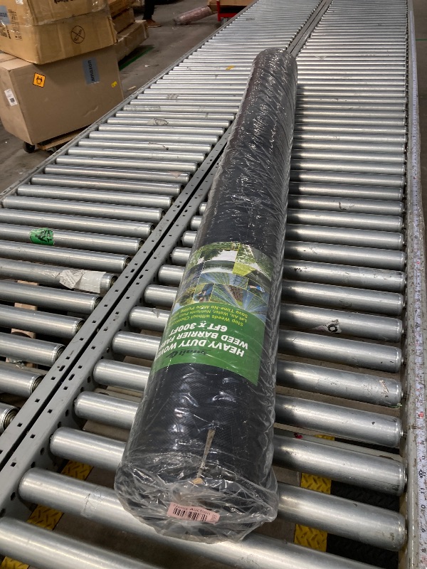 Photo 1 of 6x300ft  Barrier Landscape Fabric Heavy Duty, 3.2oz Woven Geotextile Fabric, Ground Cover Weed Block Gardening Mat, Weed Control Garden Cloth for Driveway,Road,French Drain,Vegetable Patch