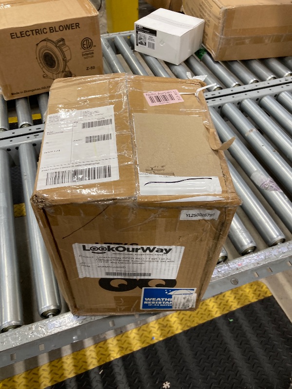 Photo 1 of LookOurWay Air Dancers Inflatable Tube Man Set - 7ft Tall Wacky Waving Inflatable Dancing Tube Guy with Weather Resistant Blower for Business Promotion - Open Red