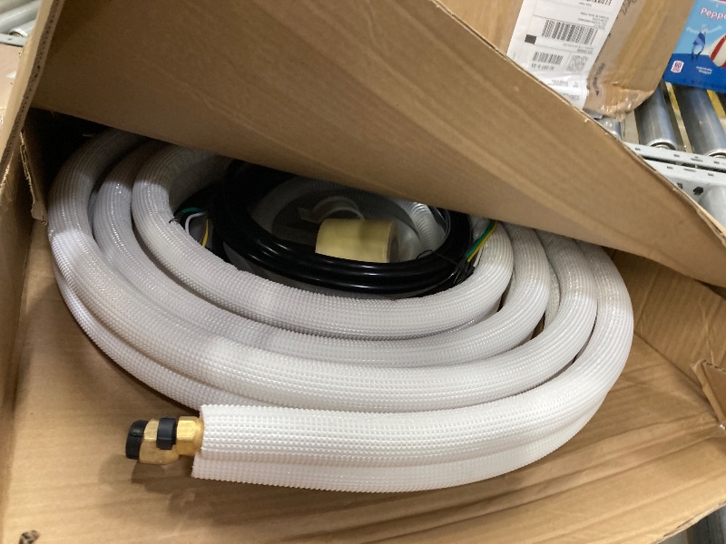 Photo 1 of 13 Ft Mini Split Line Set Air Conditioning Copper Tubing Pipe Extension 1/4" & 3/8" PE Thickened for AC and Heating 9000BTU