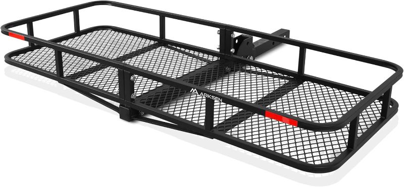 Photo 1 of 
ARKSEN 60 x 25 x 6 Inch Folding Hitch Cargo Rack Carrier 500 Lbs Capacity Heavy Duty 2 Inch Receiver Luggage Basket for SUV Pickup Camping Travelin