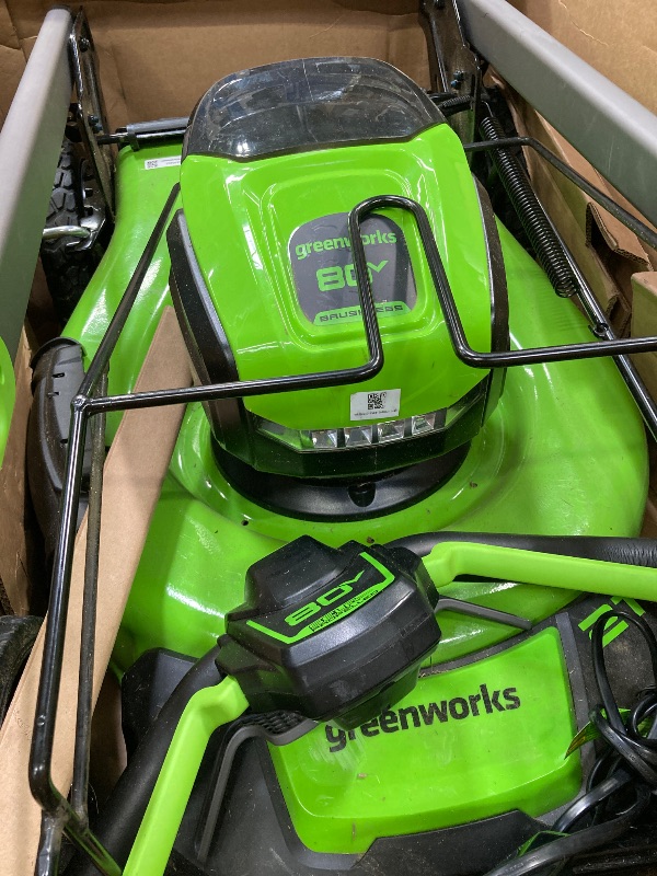 Photo 1 of **WITH 2 BATTERIES**80V 21" Cordless Battery 4-in-1 Self-Propelled Lawn Mower  w/ (2) 4.0Ah Batteries & Charger BY GREENWORKS