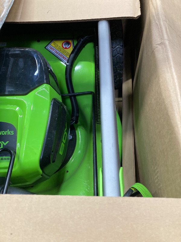 Photo 1 of **WITH 2 BATTERIES**80V 21" Cordless Battery 4-in-1 Self-Propelled Lawn Mower  w/ (2) 4.0Ah Batteries & Charger BY GREENWORKS