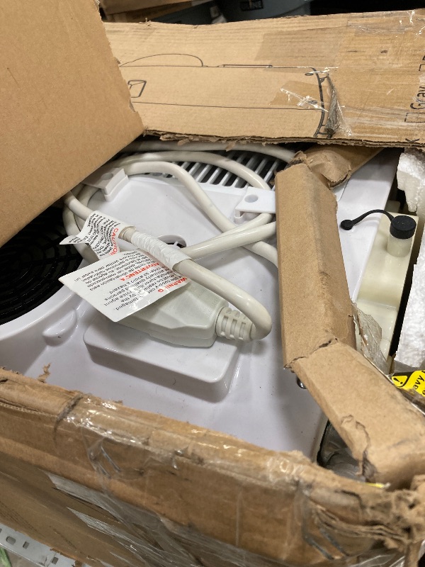 Photo 1 of ***(USED, UNTESTED, SELLING PARTS ONLY, SOME SCUFFS/SCRATCHES, DUST RESIDUE, BOX RIPPED/TORN)*** 
DEXSO Portable Air Conditioner 14,000BTUs, A/C for Rooms up to 750 Sq. Ft, Built-in Dehumidifier, Fan, and Sleep Mode, Includes Remote Control, Reusable Filt