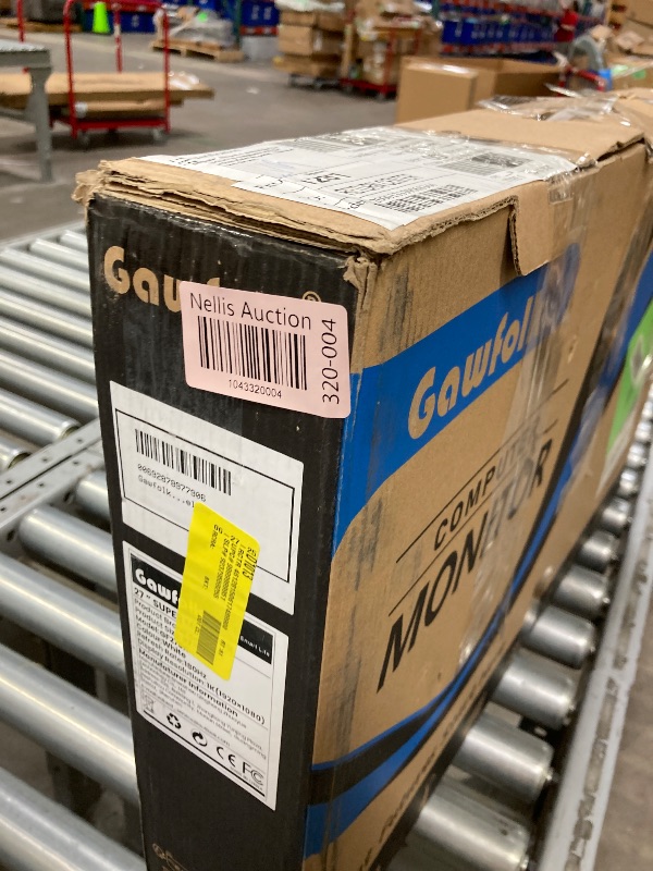 Photo 1 of ***PARTS ONLY***
Gawfolk 27 Inch Curved Gaming Monitor, FHD 1080P, 180Hz, 1800R Curvature, Frameless, White