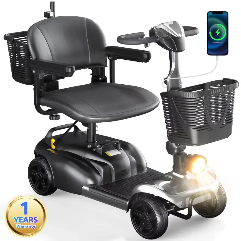 Photo 1 of 
Hero image 0 of SACVON 4 Wheels Mobility Scooter with Cane Holder for Seniors, Electric Folding Wheelchair Device for Travel, Silver, 0 of 12





Reviewers highlighted: folding, comfort, for seniors
Best seller
Visit the SACVON Store
SACVON 4 Wheels Mob