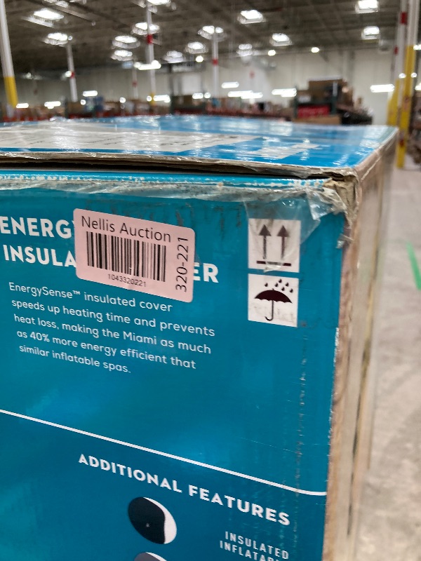 Photo 1 of ****(PUMP USED, DUSTY/RESIDUE, SCUFFS & SCRARTCHES ALL OTHER ITEMS NEW IN PACKAGING...SEE ALL PHOTOS)*** 

Bestway SaluSpa Miami EnergySense AirJet Inflatable Hot Tub Spa (71" x 26") | Portable Hot Tub with 2 Covers (1 Energy-Efficient Thermal Cover and 1