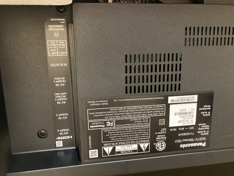 Photo 1 of ***PARTS ONLY***
Panasonic Z85 Series (2024 Model) 65-inch OLED 4K Ultra HD Smart Fire TV, Dolby Vision IQ, HDR10+ Adaptive, 120Hz Refresh Rate - 65Z85AP