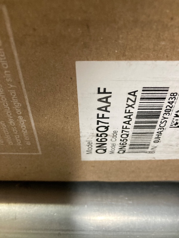 Photo 1 of ***(SELLING AS PARTS ONLY-SCREEN BROKEN/CRACKED)***
Samsung 65-Inch Class QLED Q7F Series Samsung Vision AI Smart TV (2025 Model, 65Q7F) Quantum HDR, Object Tracking Sound Lite, Q4 AI Gen1 Processor, 4K upscaling, Gaming Hub, Alexa Built-in
